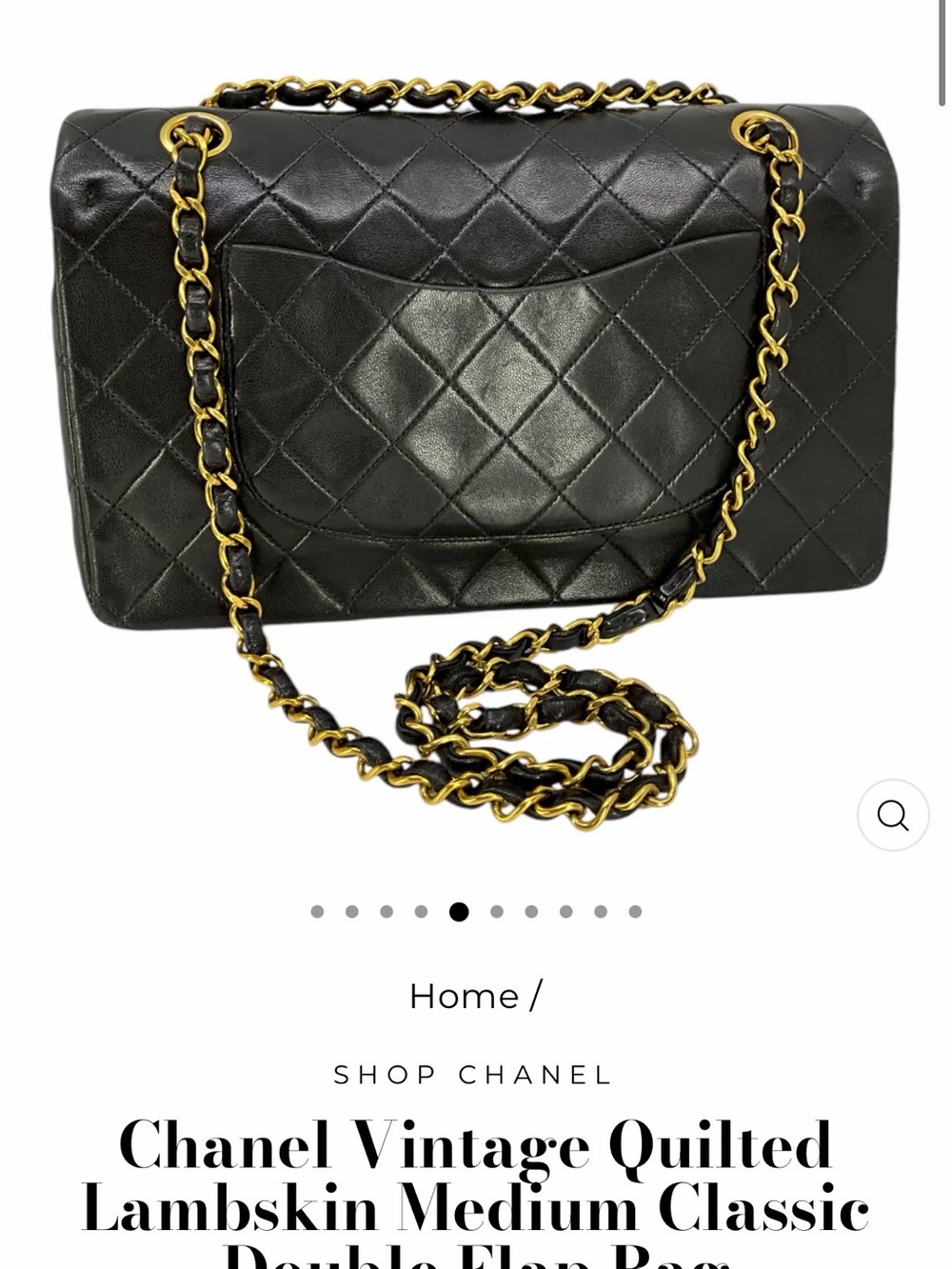 Vintage CHANEL Classic Double Flap MM Bag - Picture 4 of 9